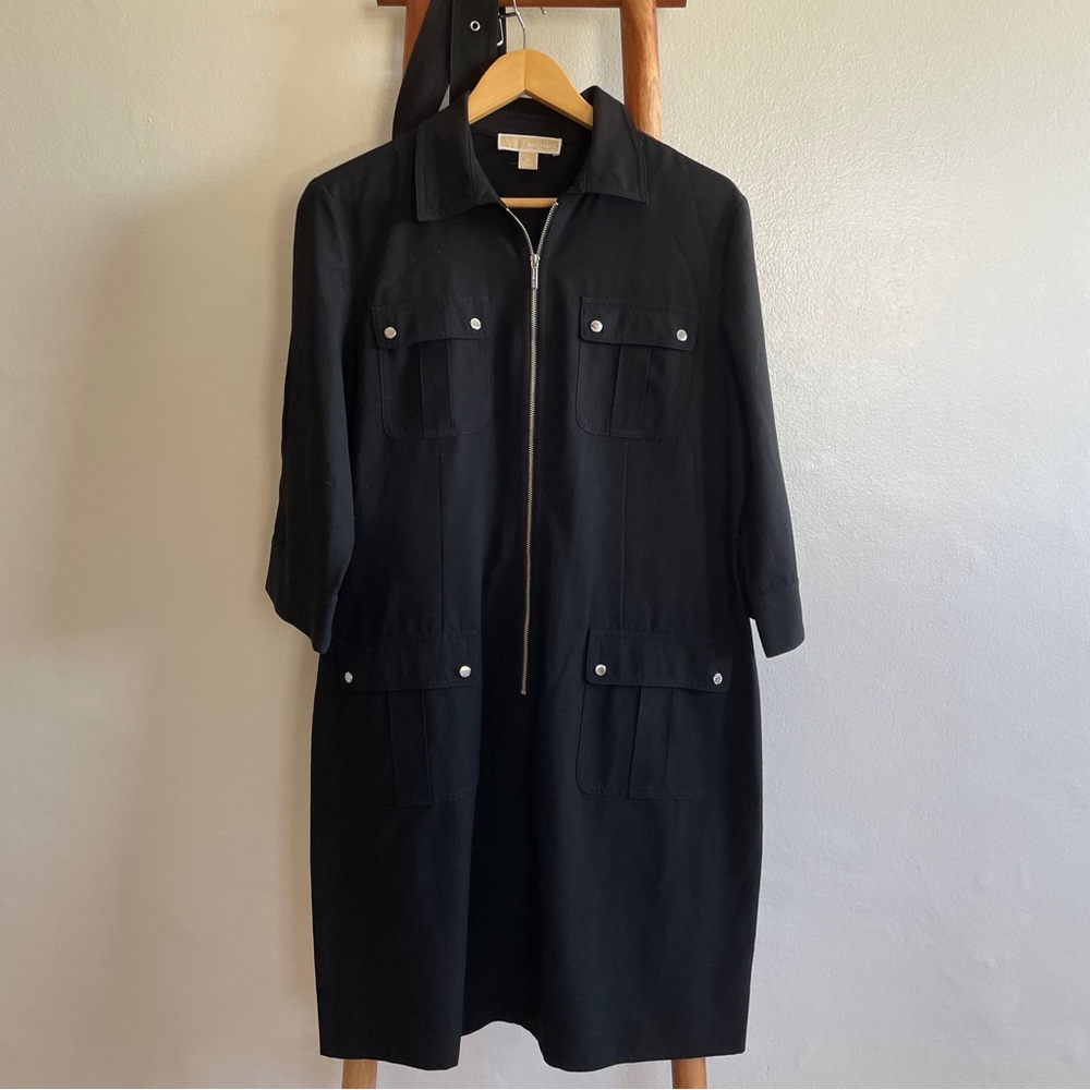 Michael Michael Kors Black Solid Work Shift Dress… - image 1